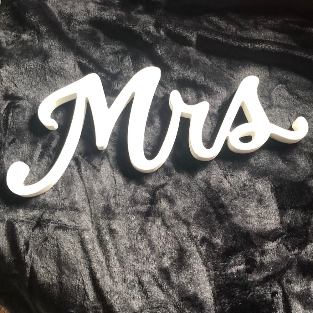 Mrs wood sign